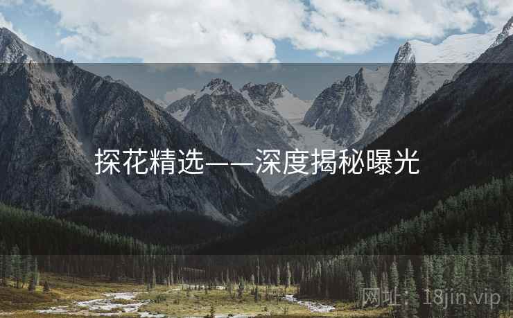 探花精选——深度揭秘曝光