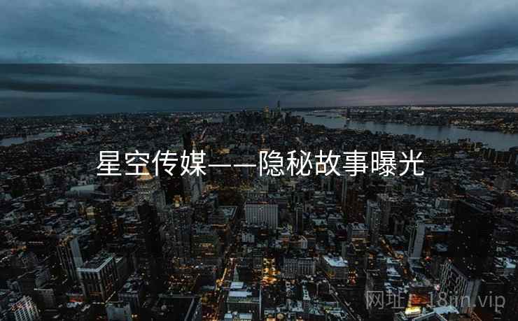 星空传媒——隐秘故事曝光