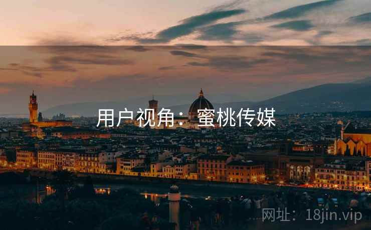 用户视角：蜜桃传媒