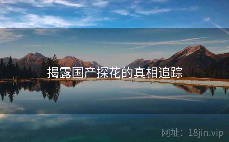 揭露国产探花的真相追踪